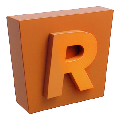 Пример несветовых объёмных букв